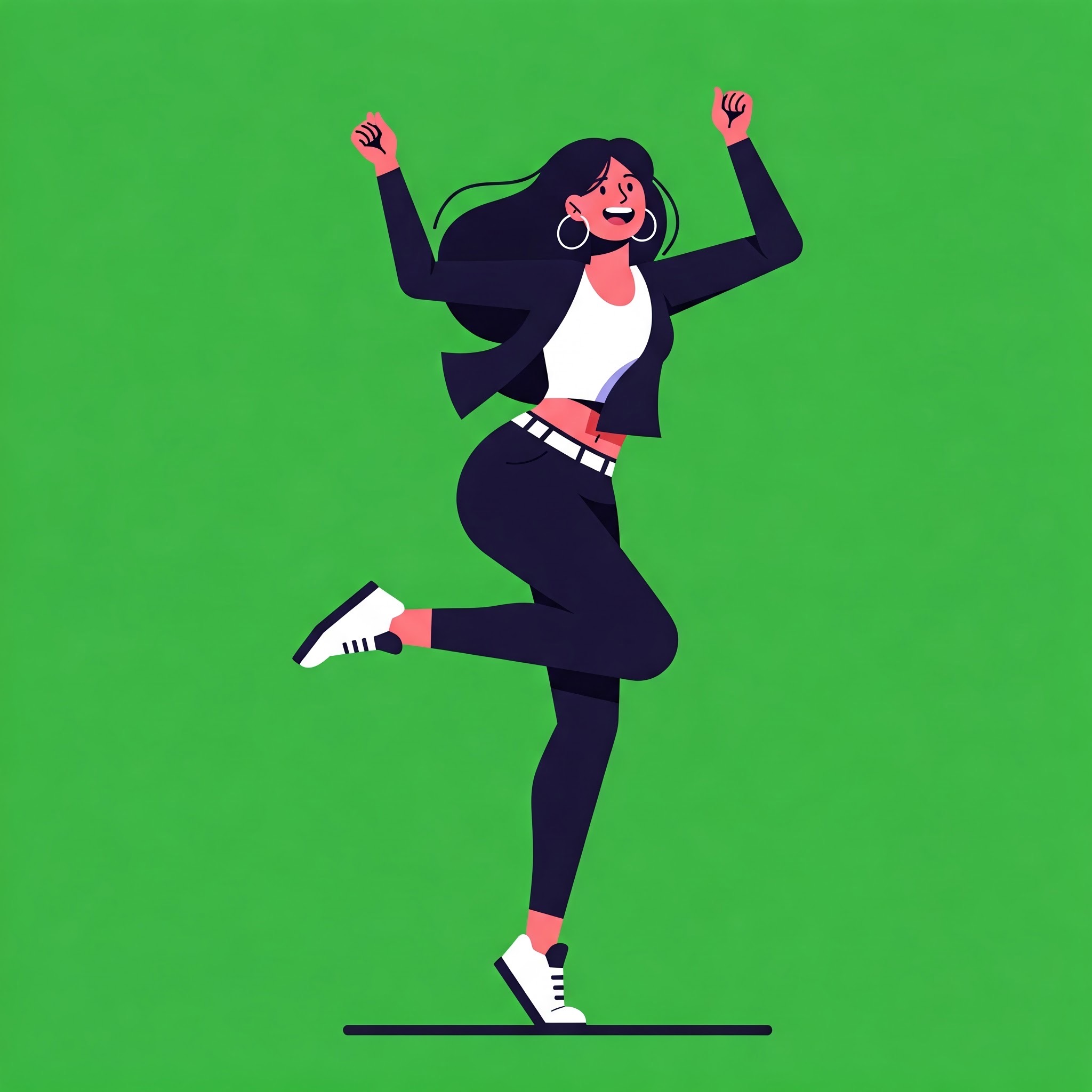 photo of Dynamic Woman Dancing in Suit